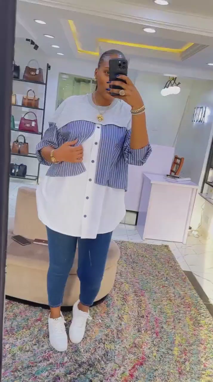 Charger la vidéo : Robe chemise mayi