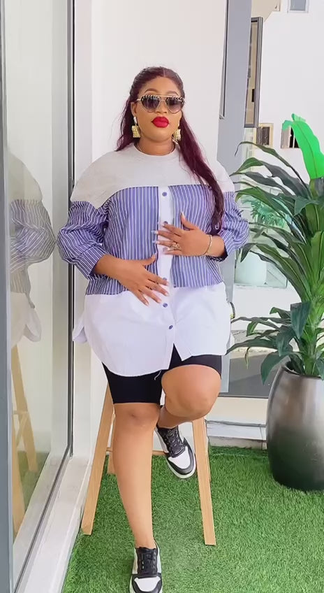 Charger la vidéo : Robe chemise mayi