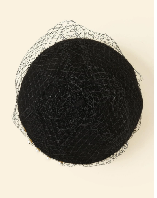 Béret avec perle Nadia