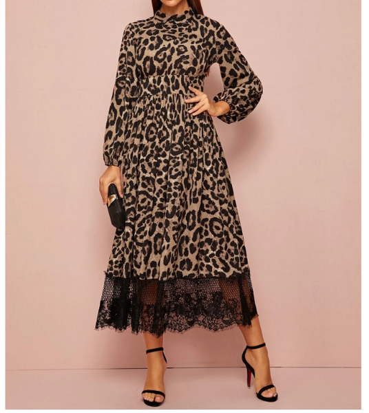 Kleid mit Leopardenmuster Syssi 