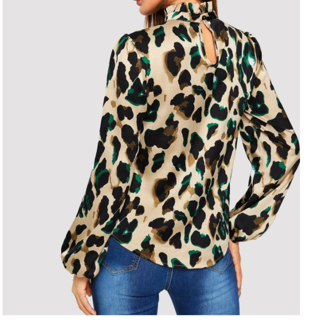 Blouse imprimée léopard