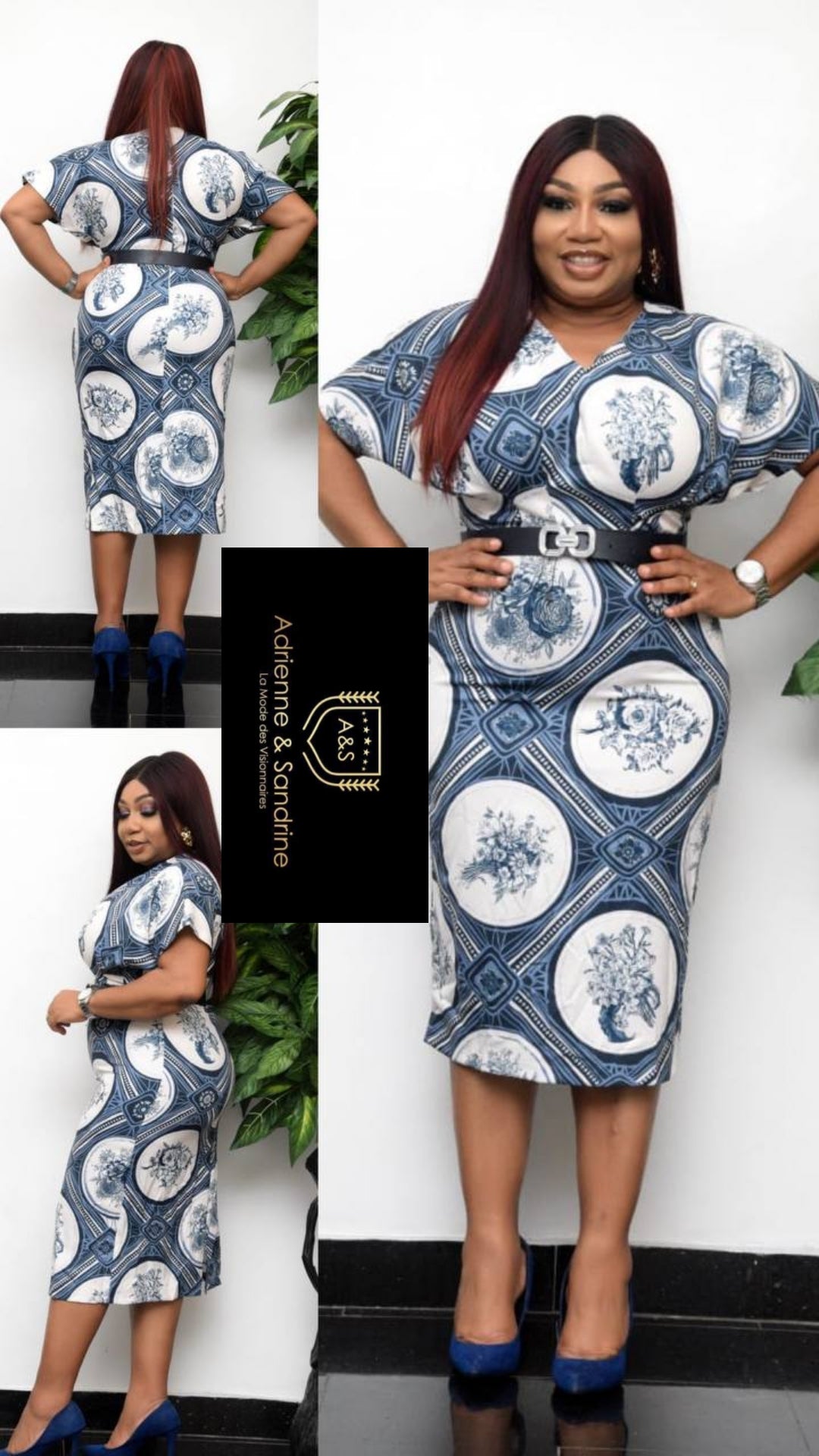 Clémence dress with belt