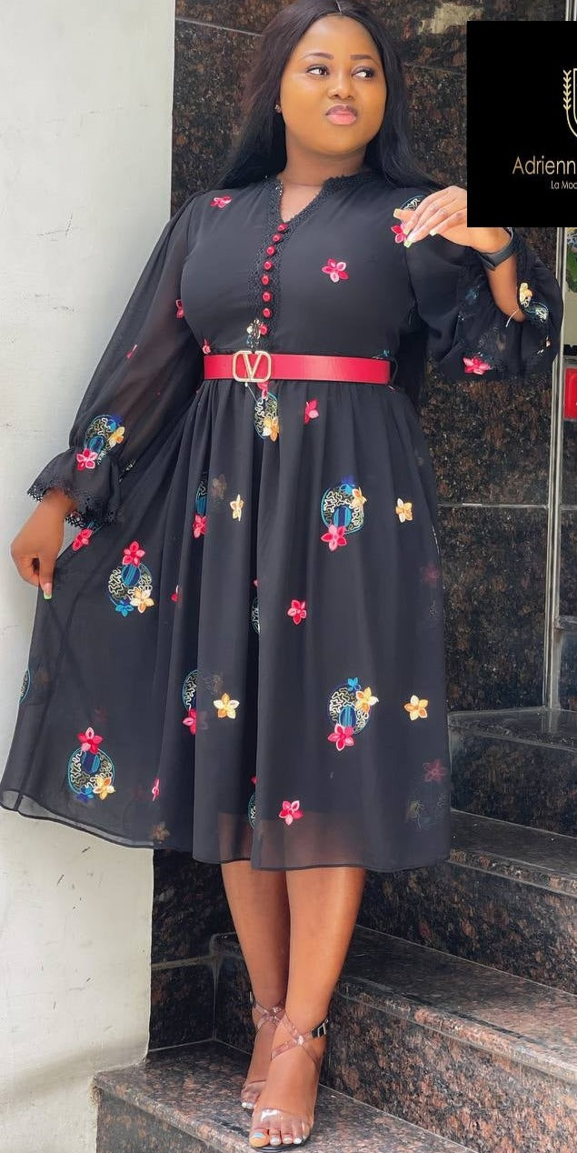 Tania dress with belt