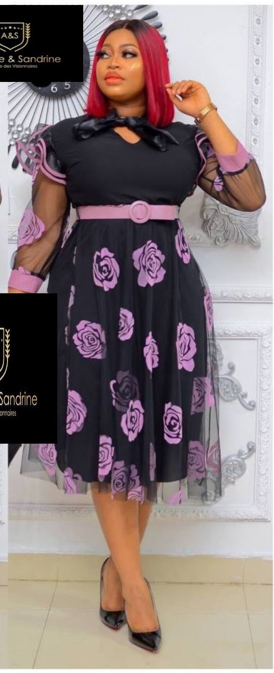 Mathilde dress with belt