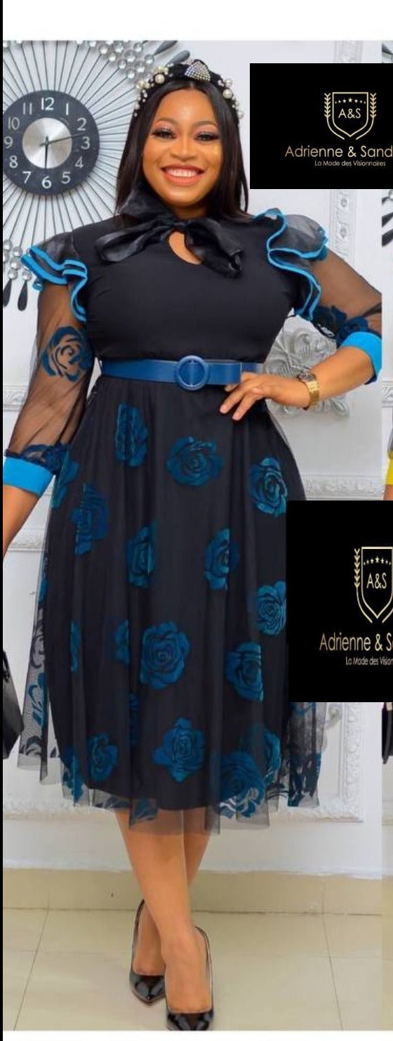 Mathilde dress with belt