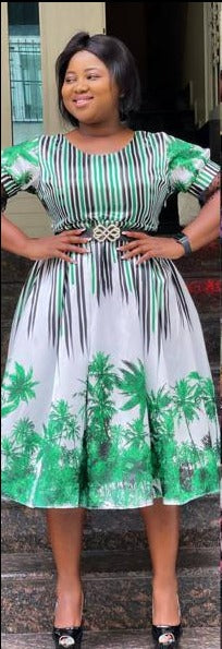 Amasya-Kleid mit Gürtel