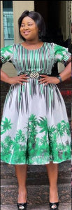 Amasya-Kleid mit Gürtel