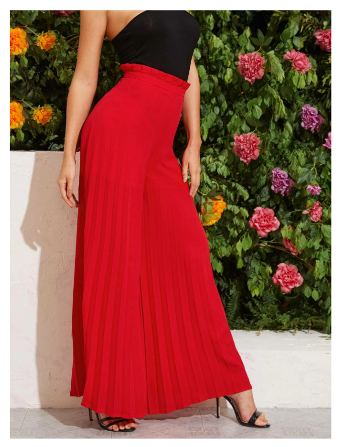 Pantalon à taille froncée Nelie