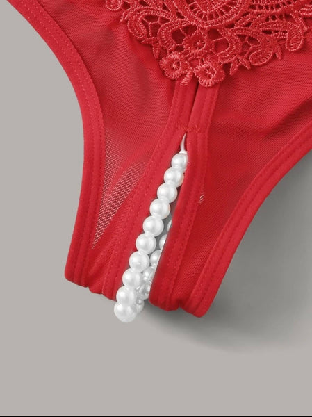 Lot de 3 Strings avec Perles Angie