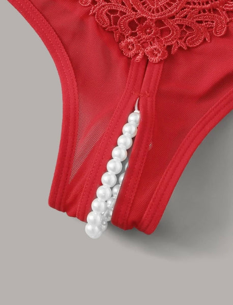 Lot de 3 Strings avec Perles Angie