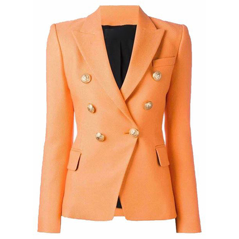 Blazer Baroque Slim avec Boutons De Lion-veste-Adrienne&amp;Sandrine