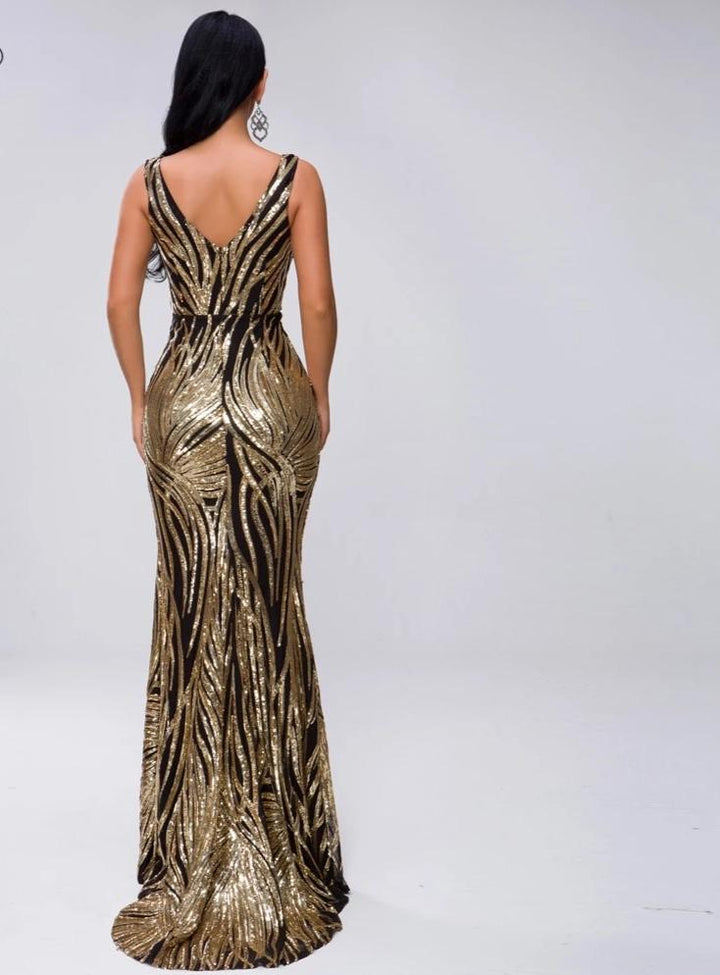 Mikese Sequin Evening Dress