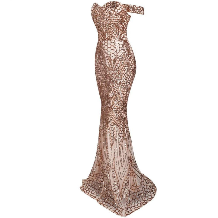 robe de soirée robe maxi à paillettes Paradis