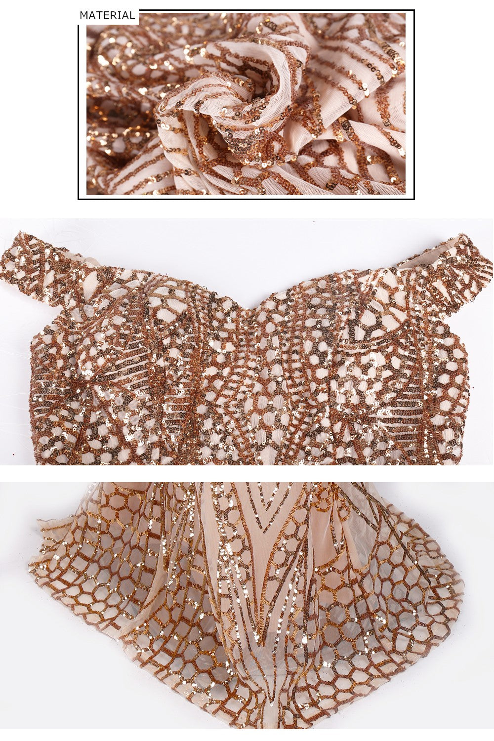 robe de soirée robe maxi à paillettes Paradis