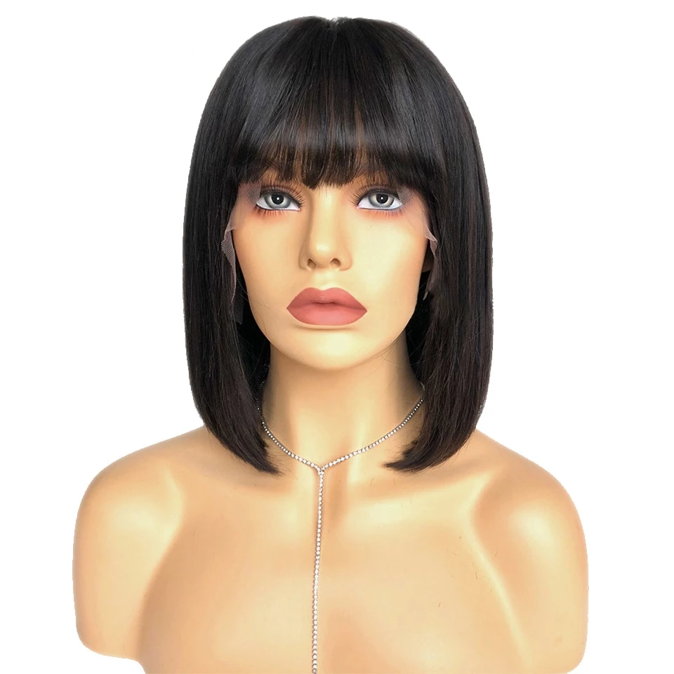 Perruque brésilienne de cheveux remy avant lacet dentelle pré épilée-Adrienne&amp;Sandrine