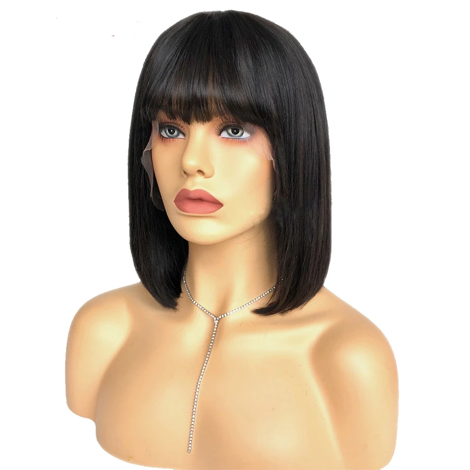 Perruque brésilienne de cheveux remy avant lacet dentelle pré épilée-Adrienne&amp;Sandrine