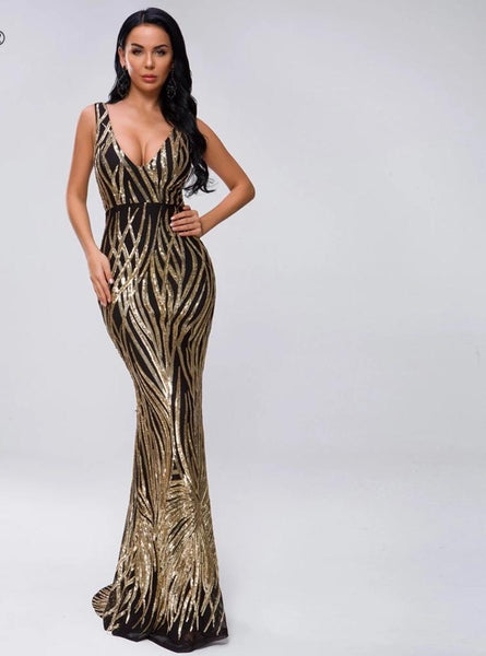 Robe de Soirée à paillettes Mikese