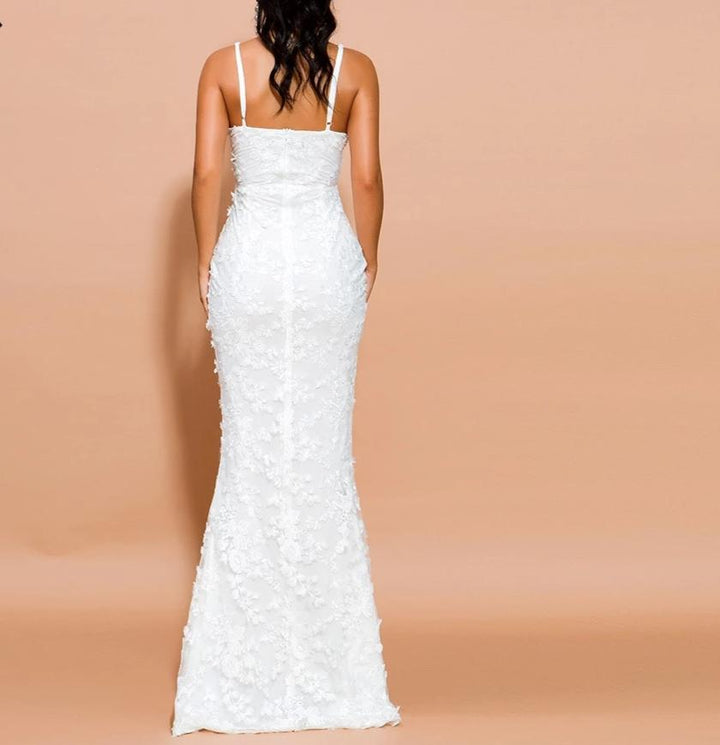 Robe dos nu imprimé Câline