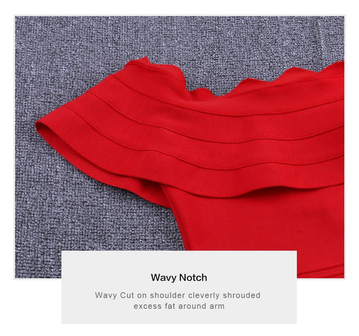 Plus Size XL-3XL Midi Bandage Dress