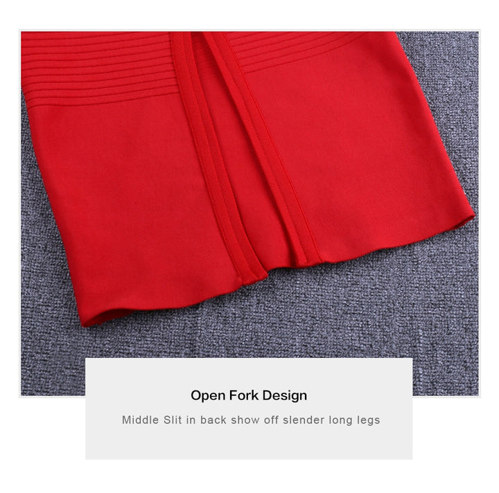 Plus Size XL-3XL Midi Bandage Dress