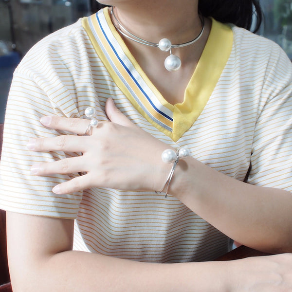 Armband- und Halsketten-Schmuckset