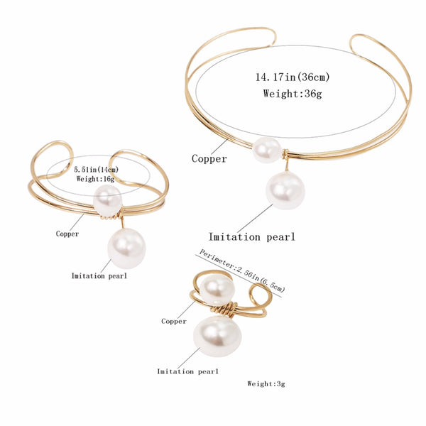 Armband- und Halsketten-Schmuckset