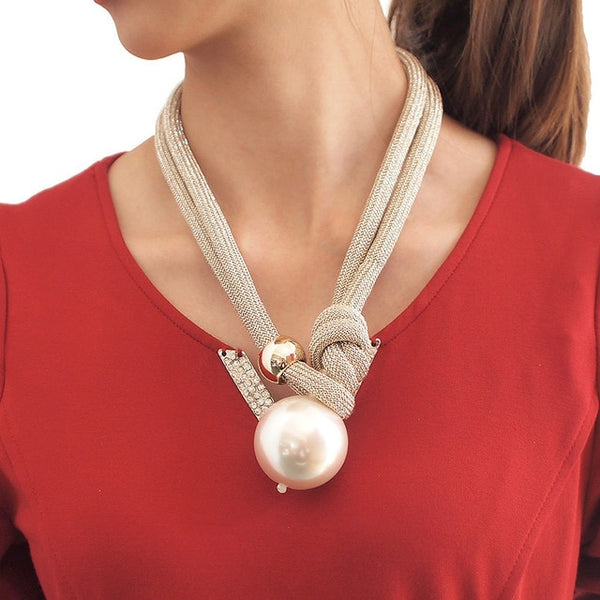 Collier avec Pendentif  Marine