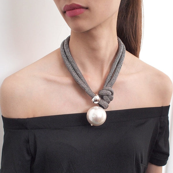 Collier avec Pendentif  Marine