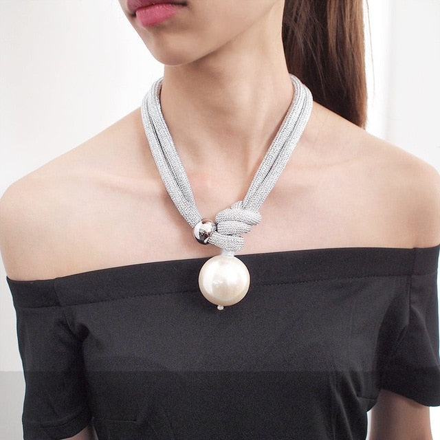 Necklace with Marine Pendant