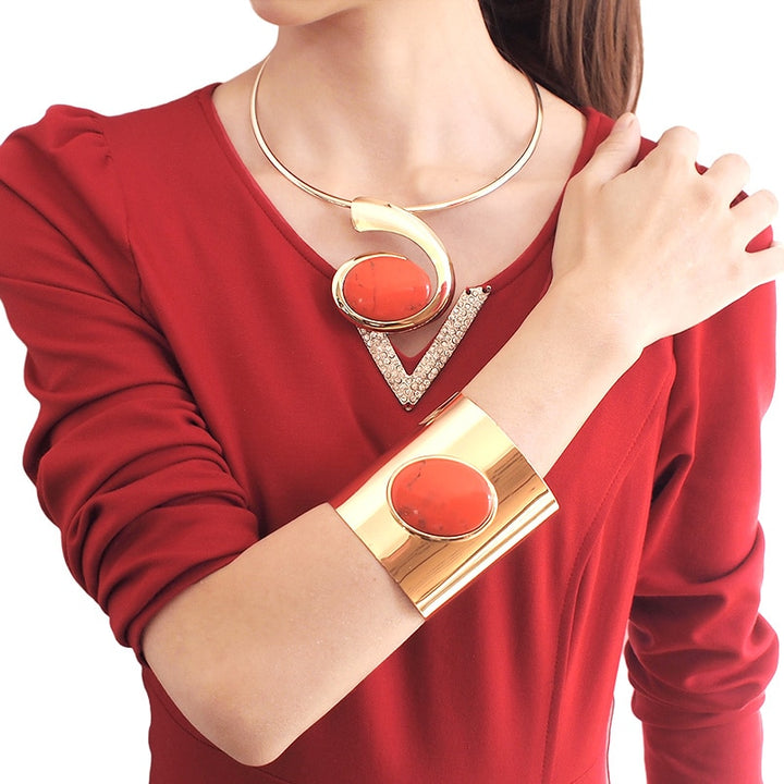 Ensemble bijoux bracelets collier Marina