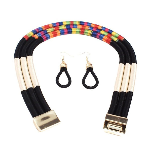 Ensemble Collier Boucles D'oreilles Cécile