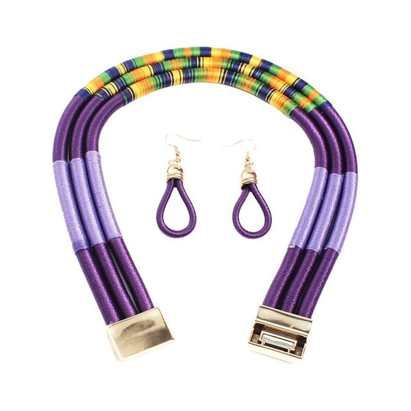 Ensemble Collier Boucles D'oreilles Cécile