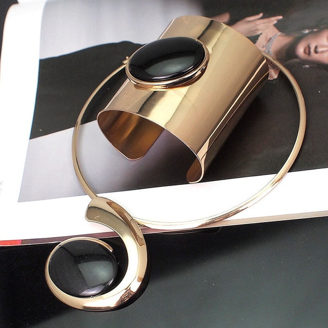 Ensemble bijoux bracelets collier Marina