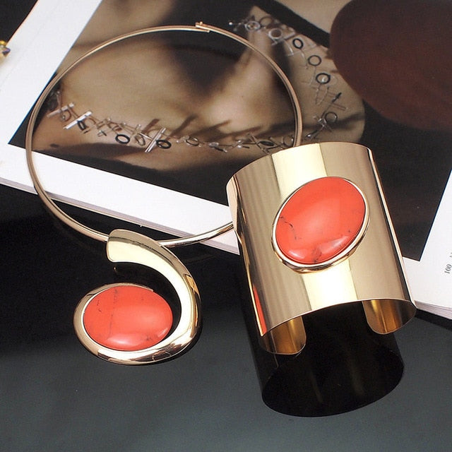 Ensemble bijoux bracelets collier Marina