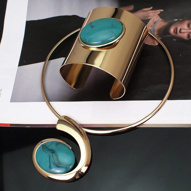 Ensemble bijoux bracelets collier Marina