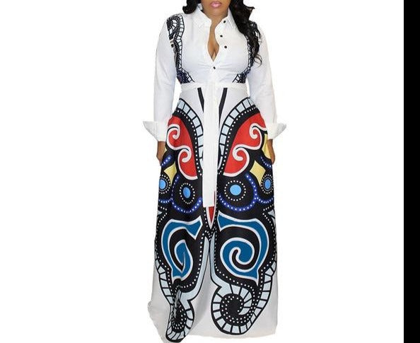 Robe Longueur Papillon