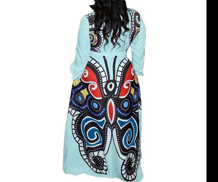 Robe Longueur Papillon