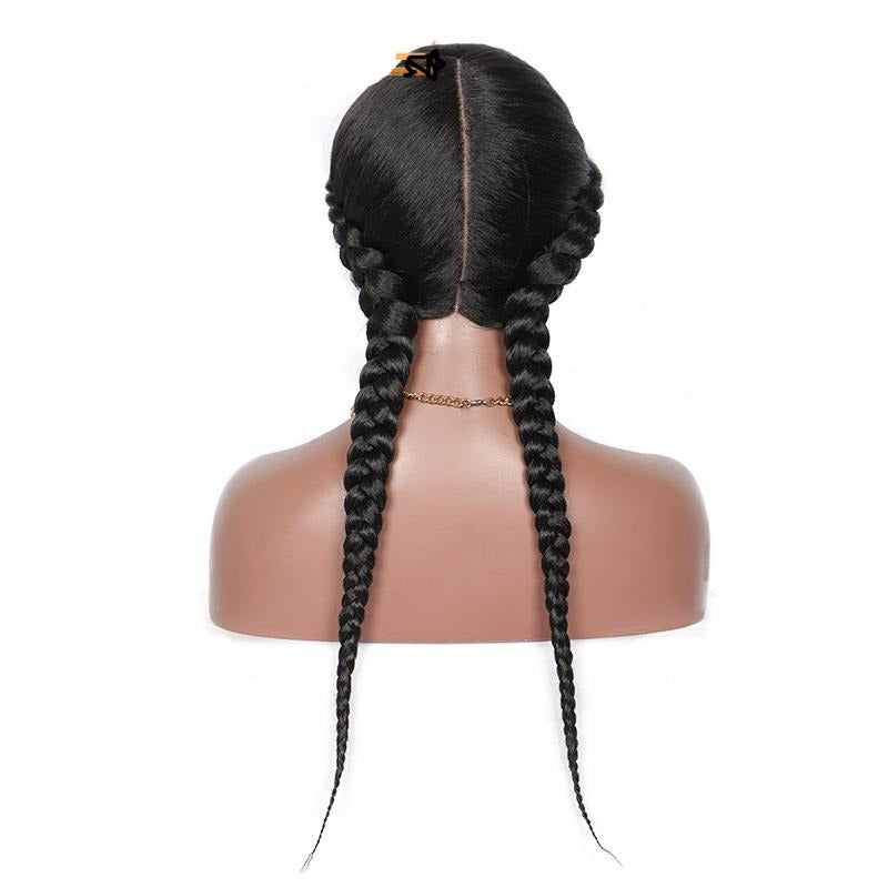 Perruque tresse 24 pouces avec lace dentelle Elsa