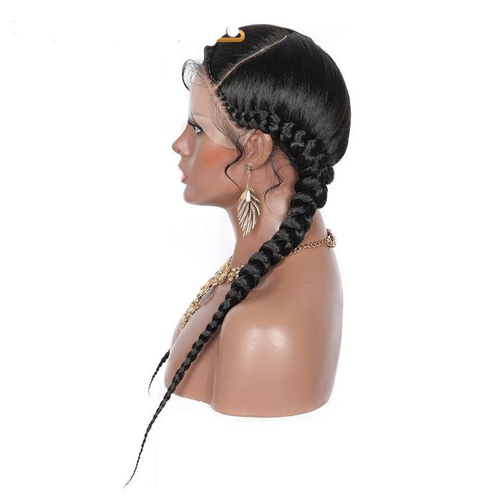Perruque tresse 24 pouces avec lace dentelle Elsa