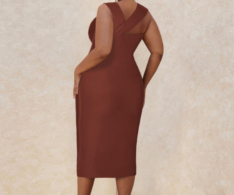 Robe Jade grande taille XL-3XL