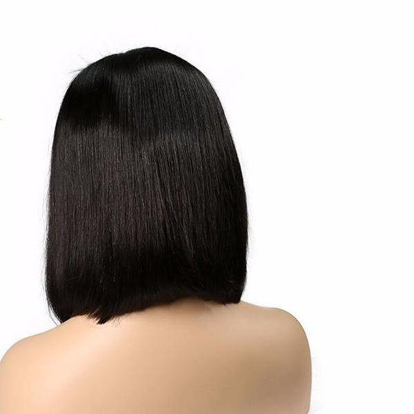 Perruques Brésiliens Bob Remy Hair avec Dentelle Raides Cheveux 100% Humains-Adrienne&Sandrine