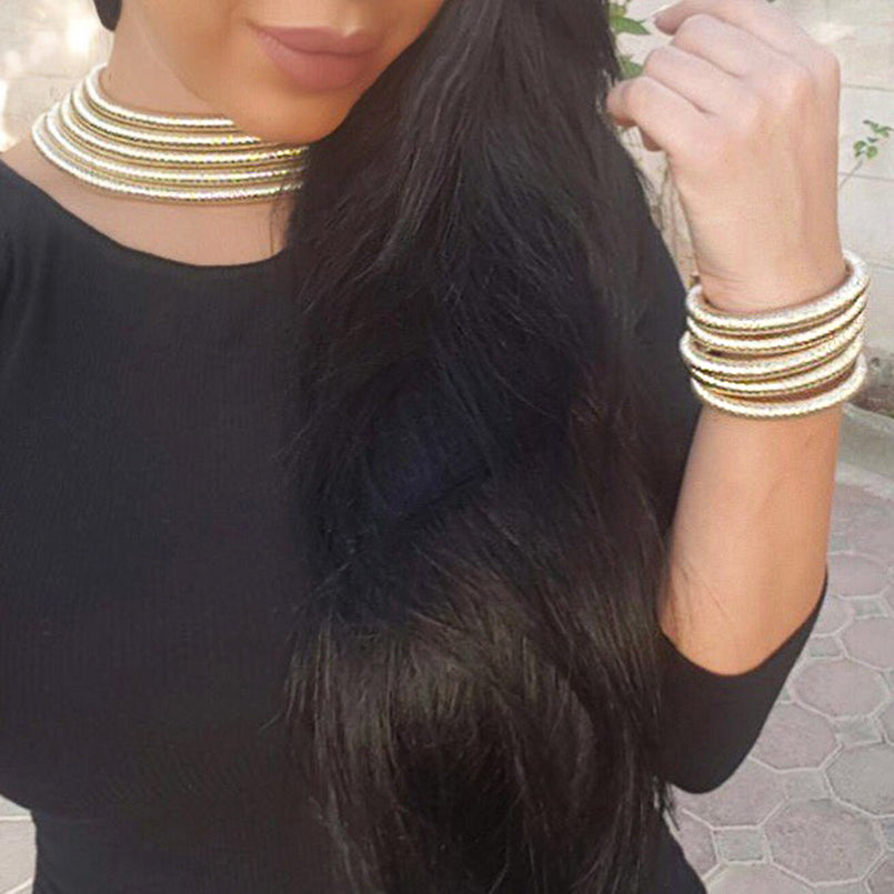 Ensembles de Bijoux Colliers Bracelets Africa