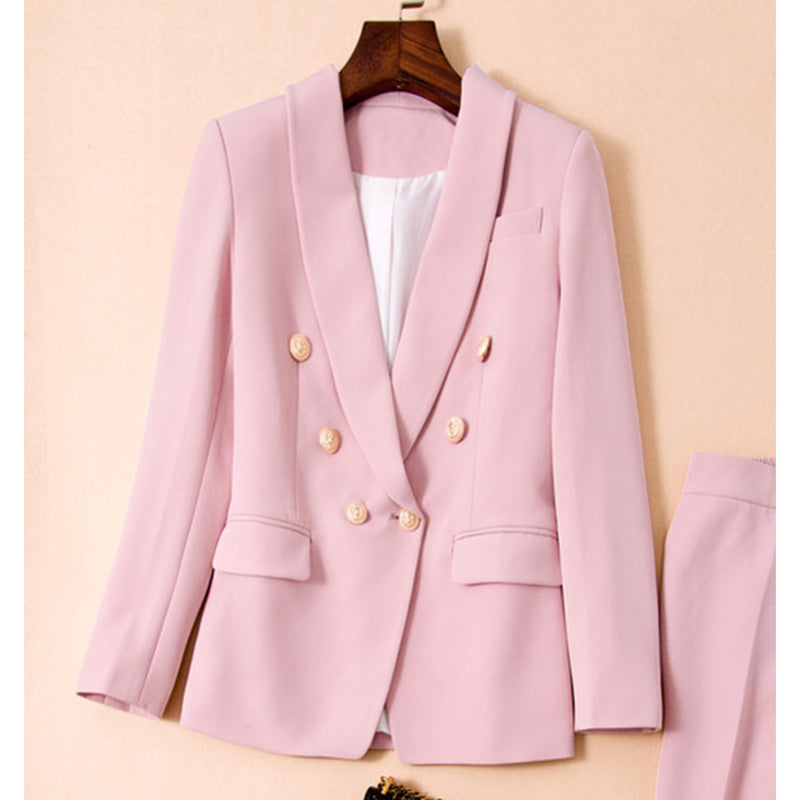 Ensemble Costume Blazer avec Boutons Lion et Pantalon de TOP QUALITÉ-set d'ensemble-Adrienne&Sandrine