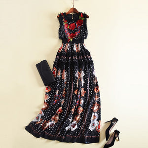 Bedrucktes Maxikleid