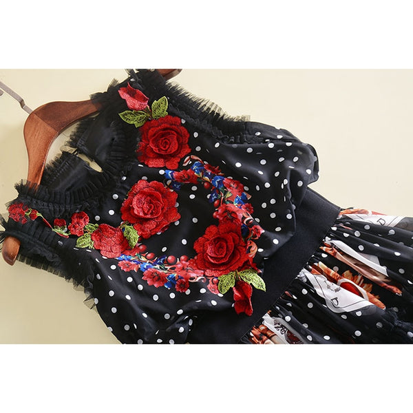 Bedrucktes Maxikleid