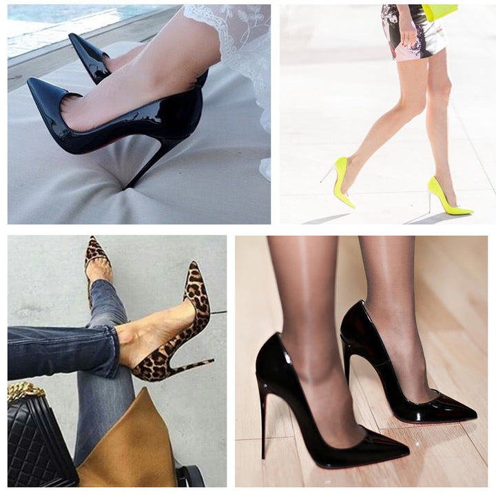 Sexy Escarpins à Talons Hauts et Aiguilles avec Bout Pointu-Chaussure-Adrienne&amp;Sandrine