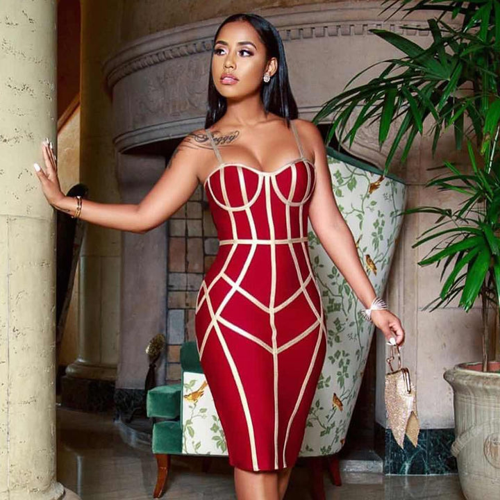 Robe Sexy Spaghetti Strap Sans Manches-robe-Adrienne&amp;Sandrine