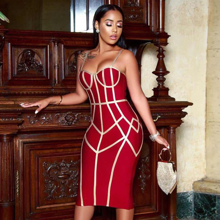 Robe Sexy Spaghetti Strap Sans Manches-robe-Adrienne&amp;Sandrine