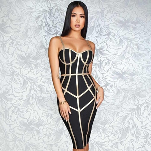 Robe Sexy Spaghetti Strap Sans Manches-robe-Adrienne&amp;Sandrine