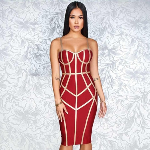 Robe Sexy Spaghetti Strap Sans Manches-robe-Adrienne&amp;Sandrine